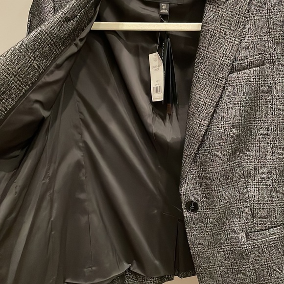 Banana Republic petite plaid blazer - black/silver - Picture 10 of 11